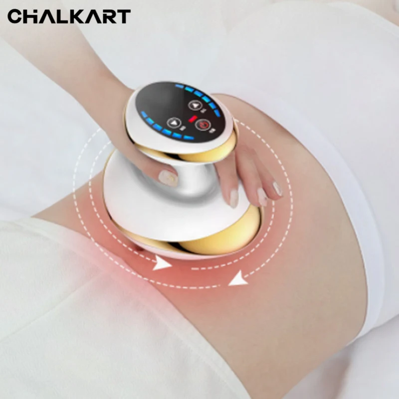 

Home Electric Guasha Scraping Massage Cupping Body Massager Vacuum Cans Suction Cup Heating Fat Burner Anti-cellulite Massager