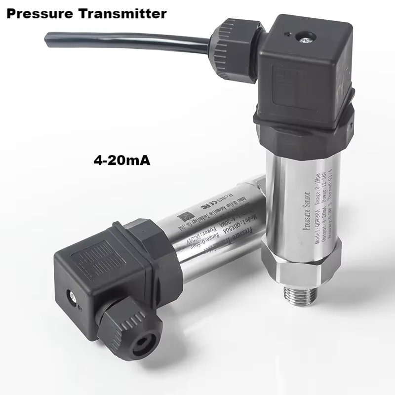 4-20mA Hydraulic Pressure Transmitter Sensor 0.5bar 1bar 10bar 16bar Hersman Pressure Sensor Gauge G1/4 M20*1.5 NPT3/8 NPT1/4