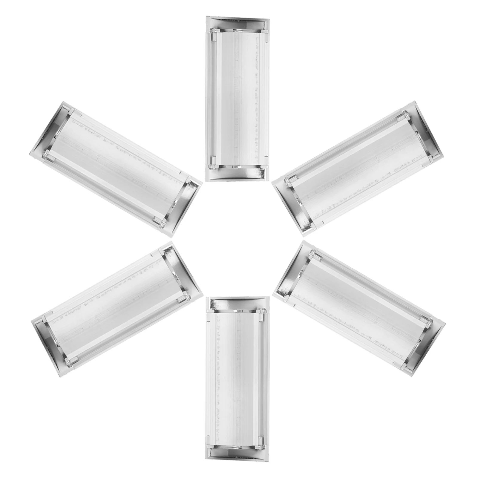 

6Pcs Recessed Flush Drawer Handles Aluminum Alloy Hidden Pulls for Cabinets Wardrobes Kitchen Hardware Modern Design