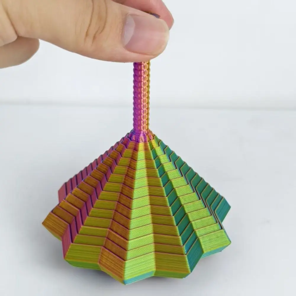 3D Printing Fractal Fidget Star Model Geometric Design Expanded Expanded Sensory Model Portable S/M/L Visual Illusion Hexagon