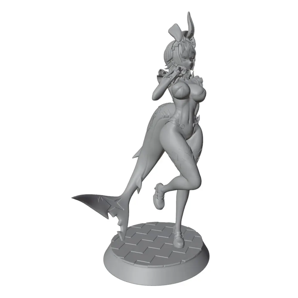 1/24 75mm Female Warrior Resin Model Kits  3D Printed Gray Model Figurine DIY Doll Model Unassembled And Unpainted view 6