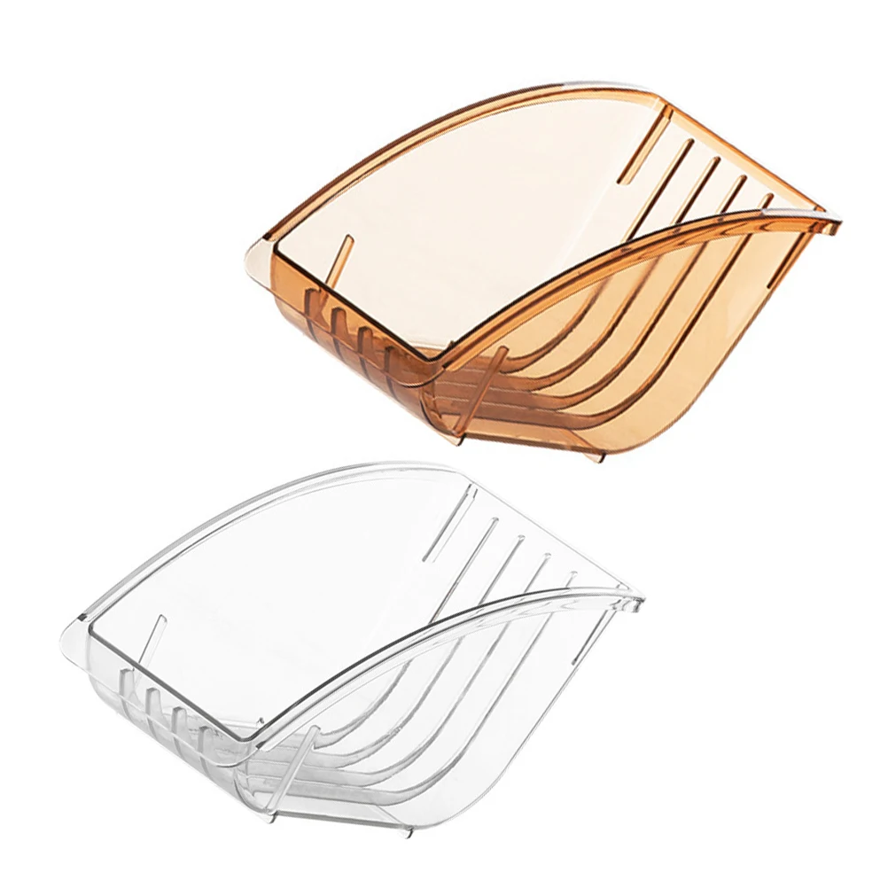 

2pcs Kitchen Cabinet Storage Rack Thickened PET Strong Countertop Dishes Organizer Pot Lid Holder Random Color
