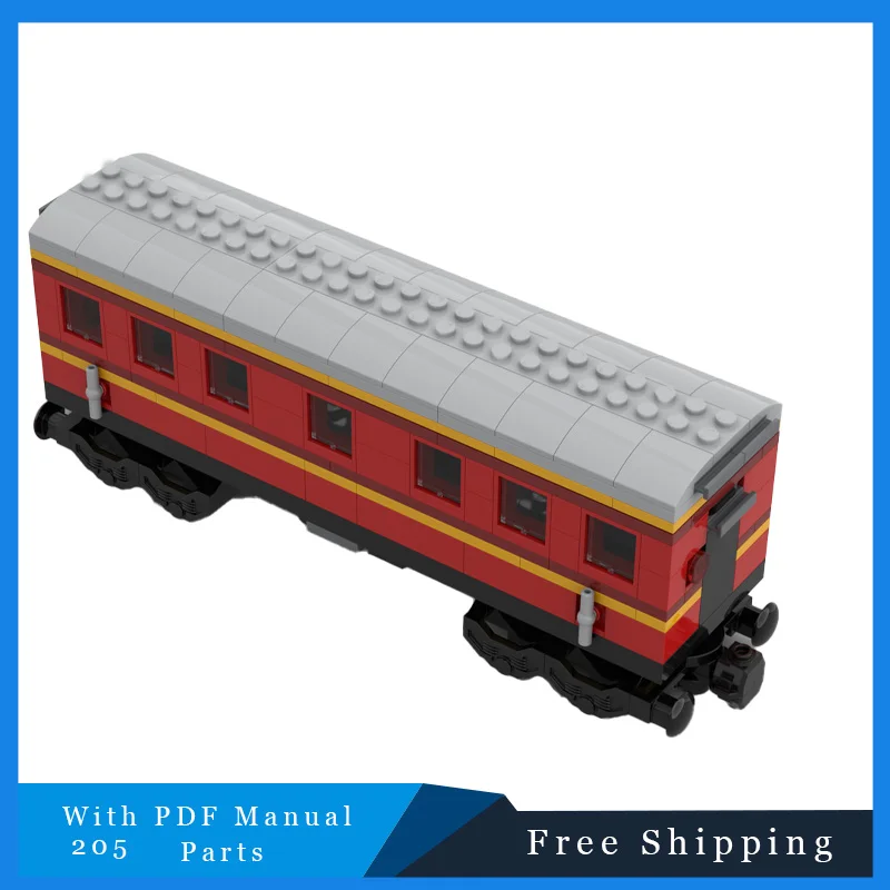Hot 205 PCS Treni Estesi Carrozze Modulari Building Blocks Modello Per Educazione Del Capretto Assemblaggio FAI DA TE Giocattolo Regali Di Compleanno Di Natale