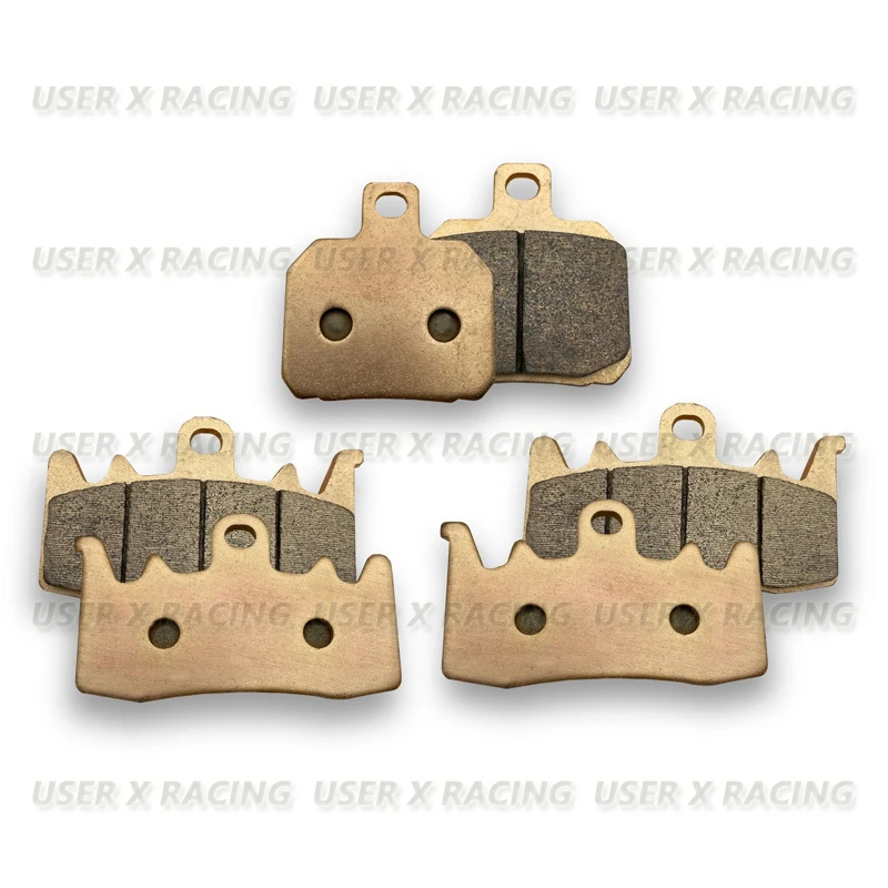 USERX Motorcycle Front and rear Disc brake pads Rear Copper substrate metal sintering For Augusta MV AGUSTA 800 Rivale 800 TV