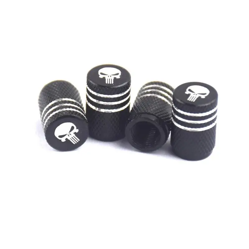 Laser Car Logo Aluminum Alloy Valve Stem Tire Valve Cap Universal Durable Car Tire Accessories Screw-on Small Decoration