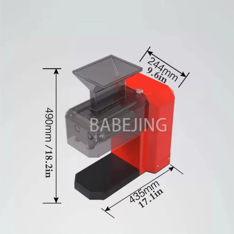 ماكينة اللحوم الكهربائية السريعة من BABEJING، مفرمة اللحم المصنوعة من الفولاذ المقاوم للصدأ، ماكينة تخفيف اللحوم التجارية والمنزلية