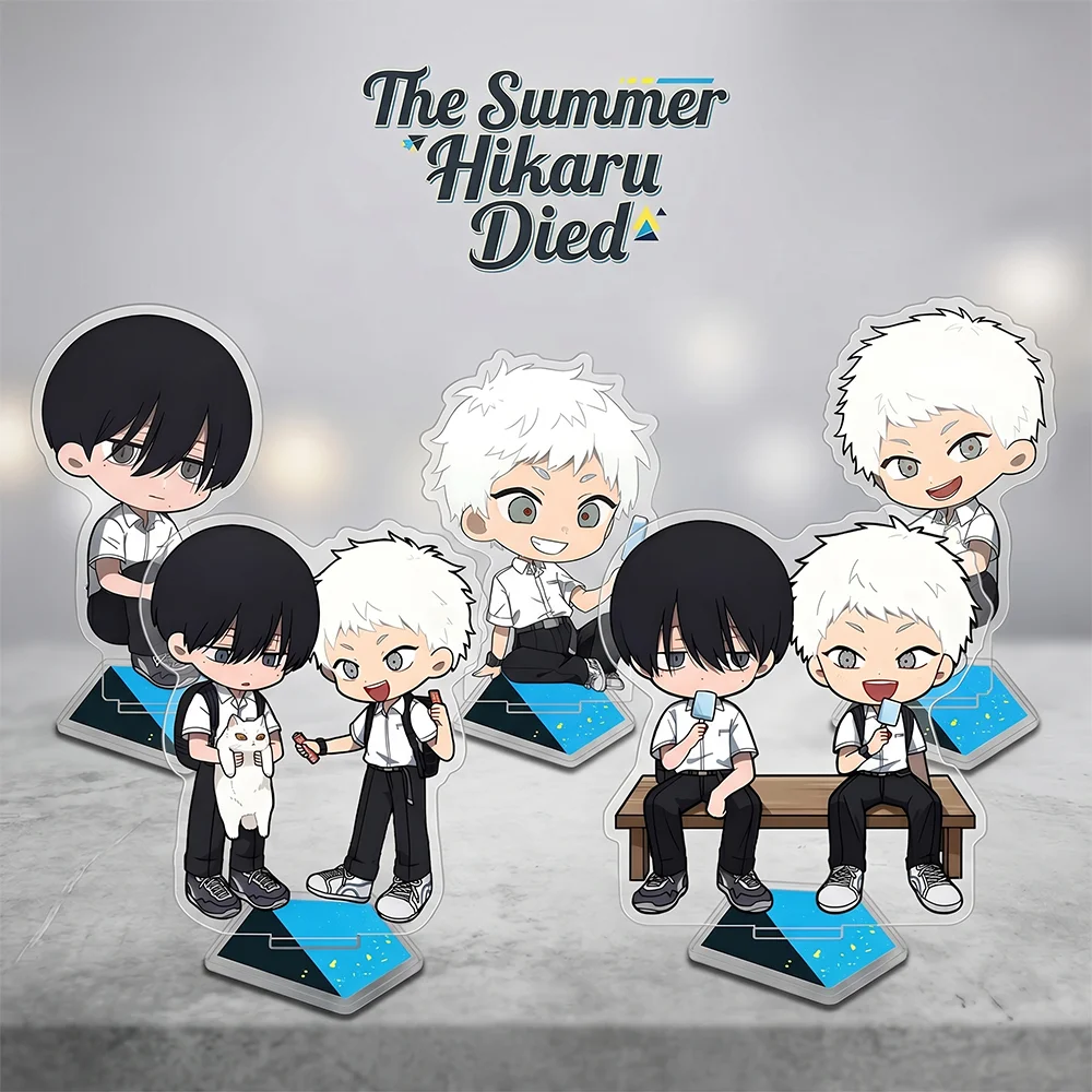 

New The Summer Hikaru Died 10CM Cute Anime Acrylic Stand keychain Figure Summer Edition Complete Set Desk Decor Collect gifts