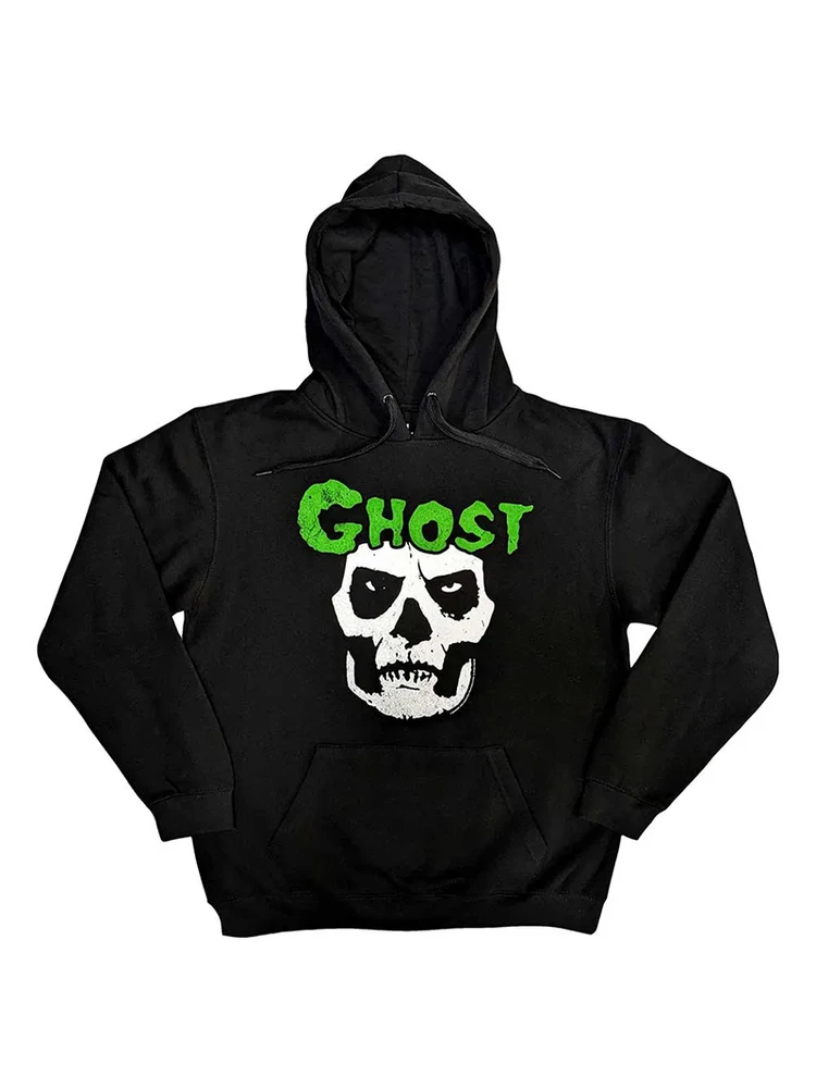 

Мужская толстовка с принтом скелета группы Ghost Heavy Metal, свободный крой, хлопок, повседневная одежда, цифровая прямая печать, длинный рукав