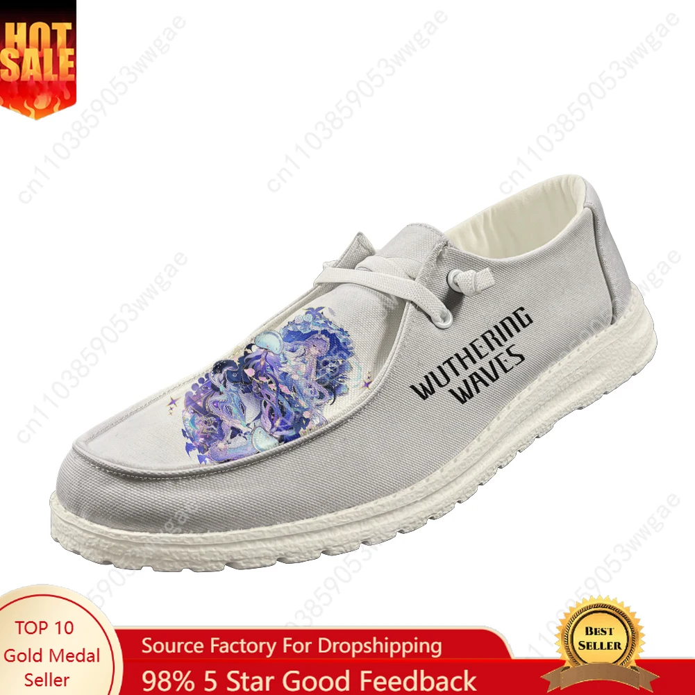 

Wuthering Waves Casual Shoe Mens Womens Breathable Flat Footwear Casual Indoor Outdoor Lightweight Shoe Customized Couple Shoes
