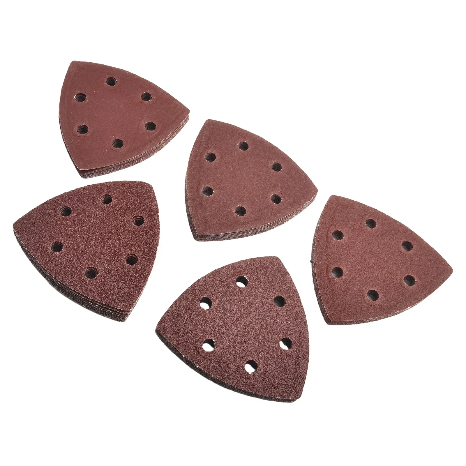 

Aluminum oxide Paper Pads Sanding Sheets Triangle Sandpaper Kit Tools 50pcs 60-240 Grit 90*90*90mm Accessories New Practical