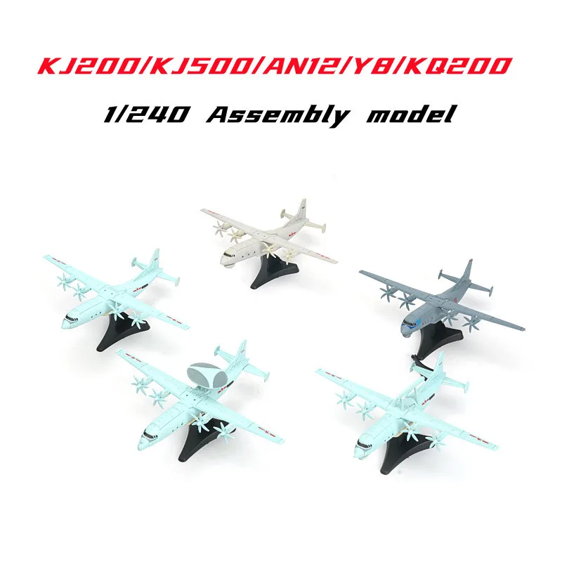 4D 1/240 China KJ-500 KJ-200 AWACS Assembly Puzzle Model Anti-Submarine Aircraft Transport Plane Kids Toy