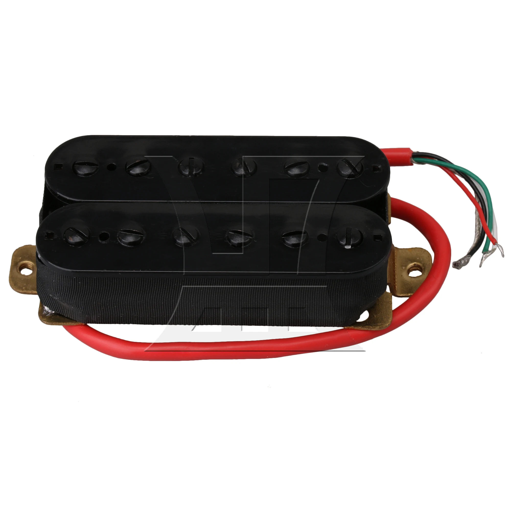 

Yibuy 1pc Borderless Dual Coil Pickup Black Red Wire for Classical Rock