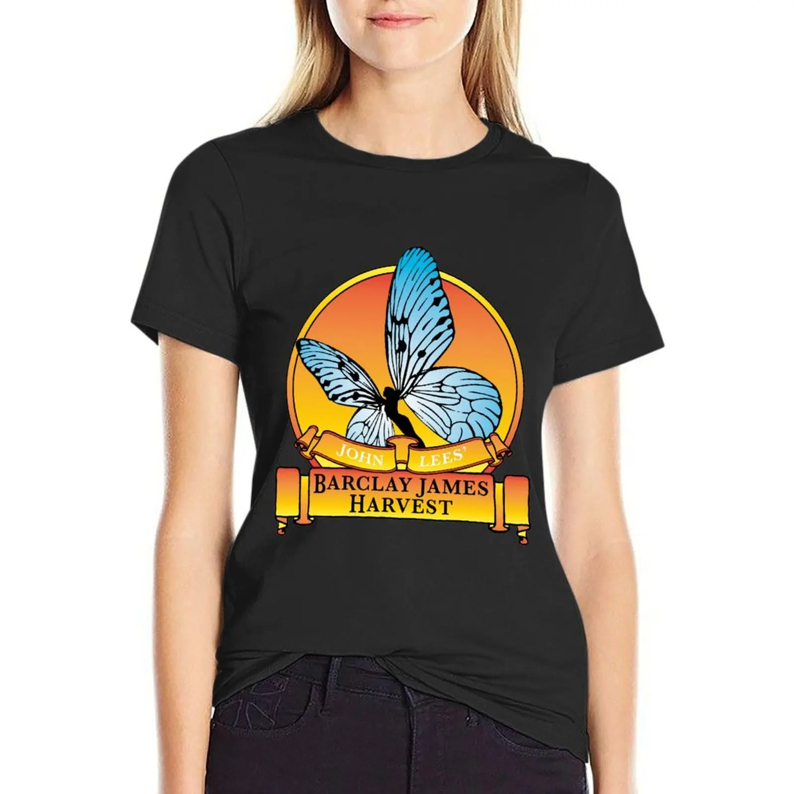 BARCLAY JAMES HARVEST LOGO T-Shirt Aesthetic clothing summer tops tops t-shirts for Women pack