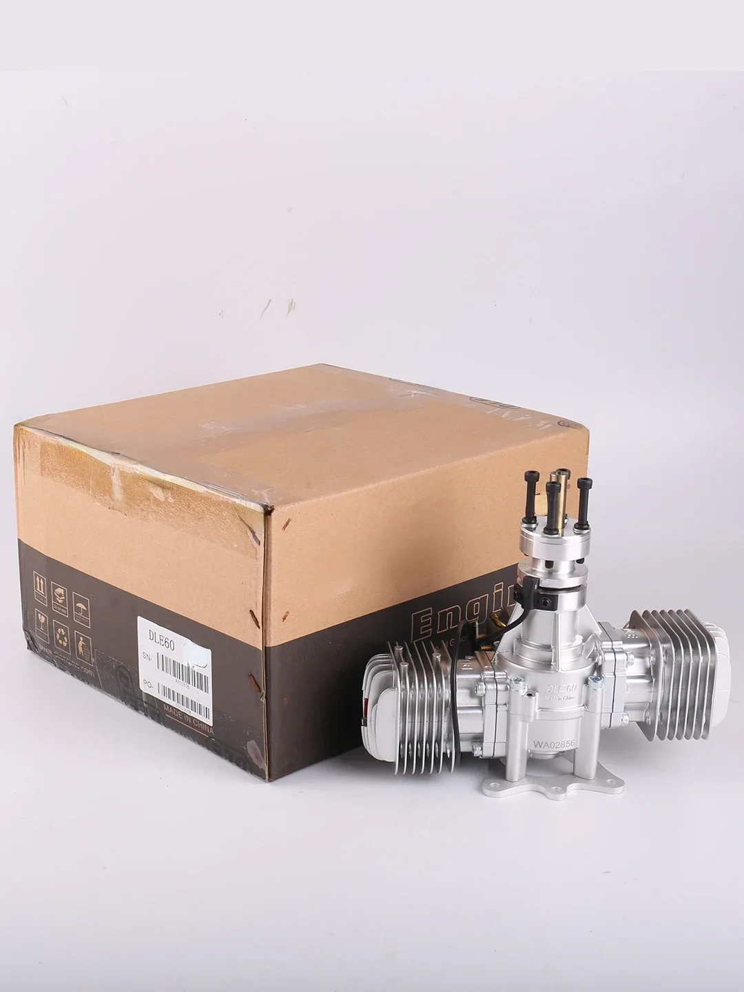 Suitable for DLE60 model gasoline twin cylinder engine 60CC engine (new model equipped with Japanese Huapolo carburetor)