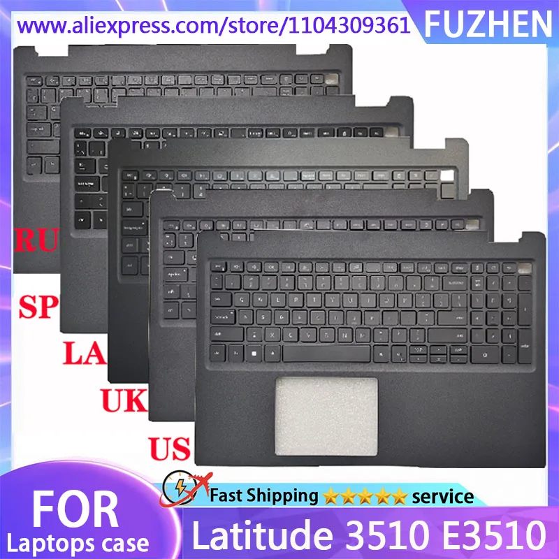

Новинка для ноутбука Latitude 3510 E3510, клавиатура для ладони/крышка для рук, клавиатура/клавиатура США/Великобритании/RU/SP/LA, чехол 0JYG4Y