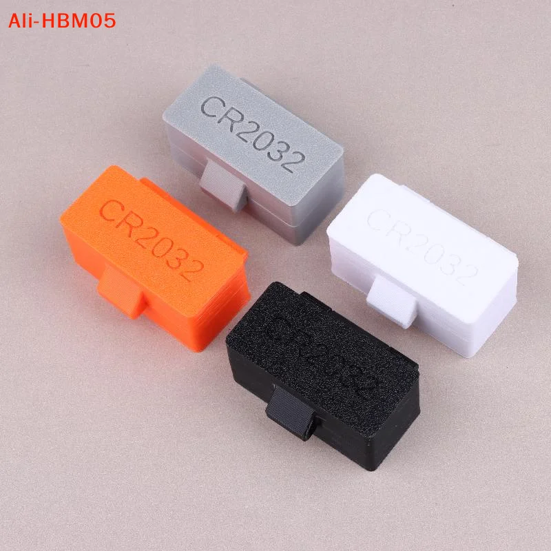 (HB05)10Hole CR2032/CR2025 Battery Box Coin Cell Battery Storage Case Portable Battery Protective Holder Small Battery Organizer
