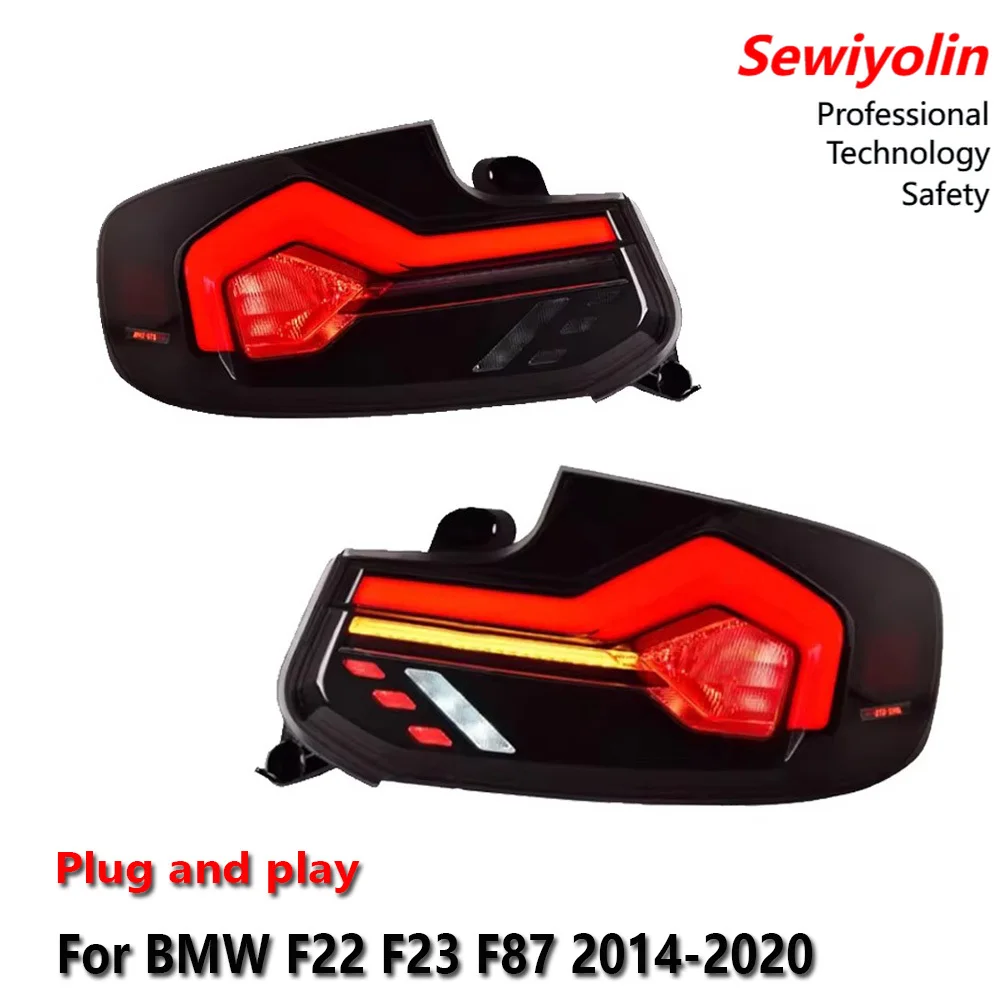 

For BMW F22 F23 F87 Car Taillight Assembly 2014-2020 DRL Brake Turn Signal Lamp Plug & Play Auto Accessories