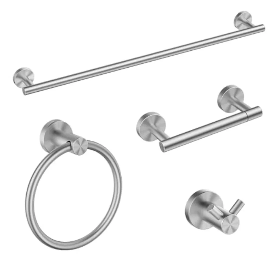 

Bathroom Hardware Accessories Set SUS304 Towel Bar Set Modern Towel Racks Holder for Bathroom Toilet Paper Holder Wall Mounted