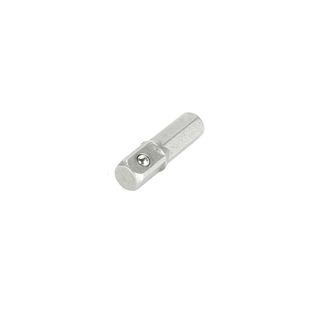 10pcs Drill Socket Adapter Converter 1/4inch Hex Shank To 1/4inch Square Drive 25mm Quick Change Drill Chuck Power Tools