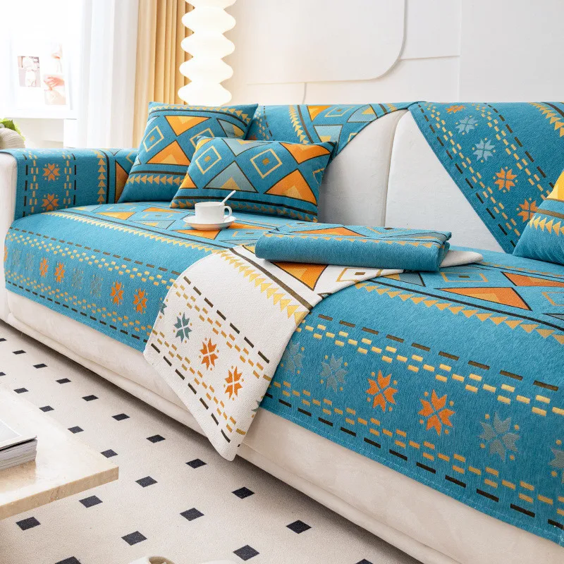1pcs Sofa Cushion Cover Modern All Season Non-Slip Durable Dustproof Chair Pad Anti Cat Scratch Seat Cushion