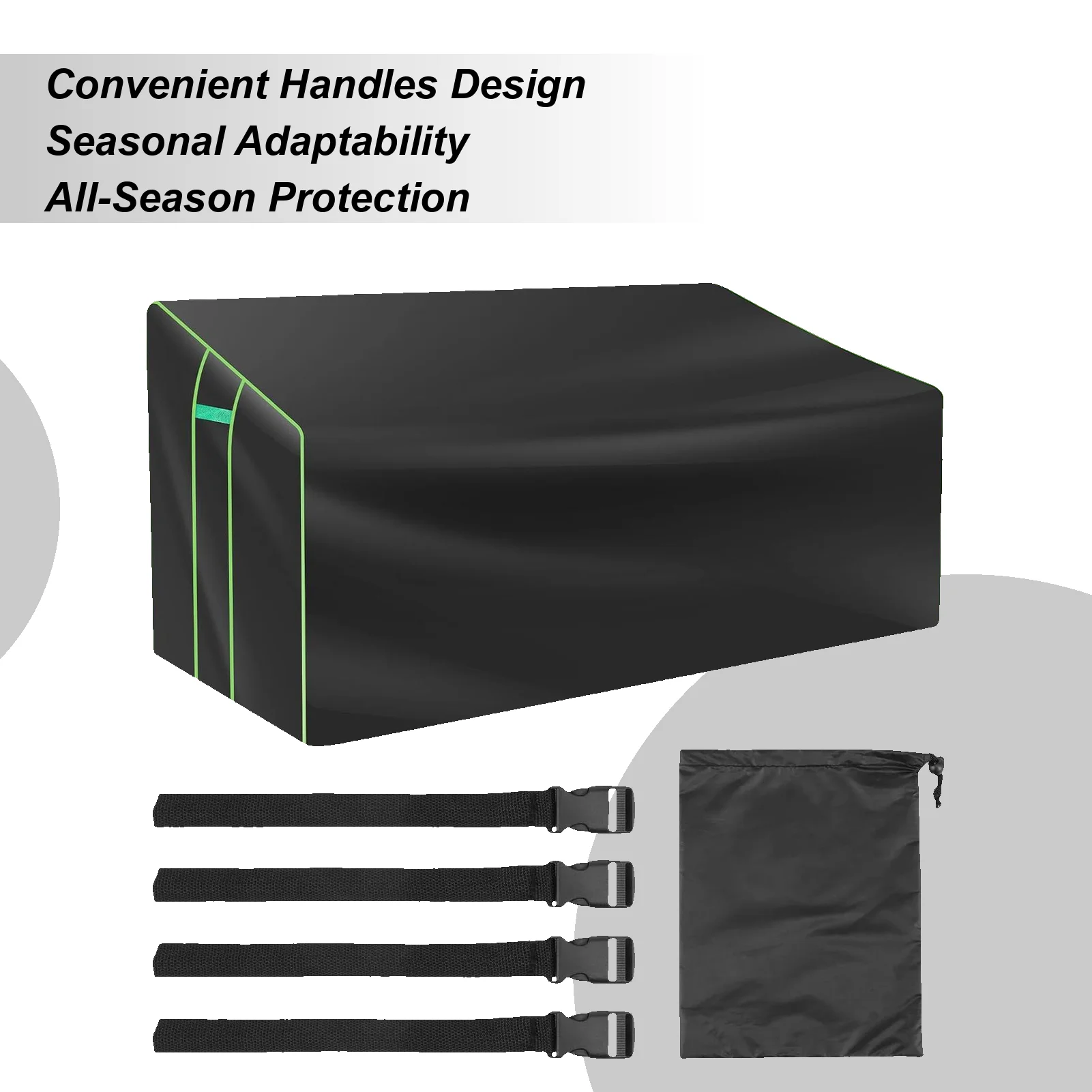 

Водонепроницаемый чехол для скамейки, устойчивый к атмосферным воздействиям, защита для мебели, сверхмощный 2-местный чехол для патио, скамейки для сада, двора, лужайки