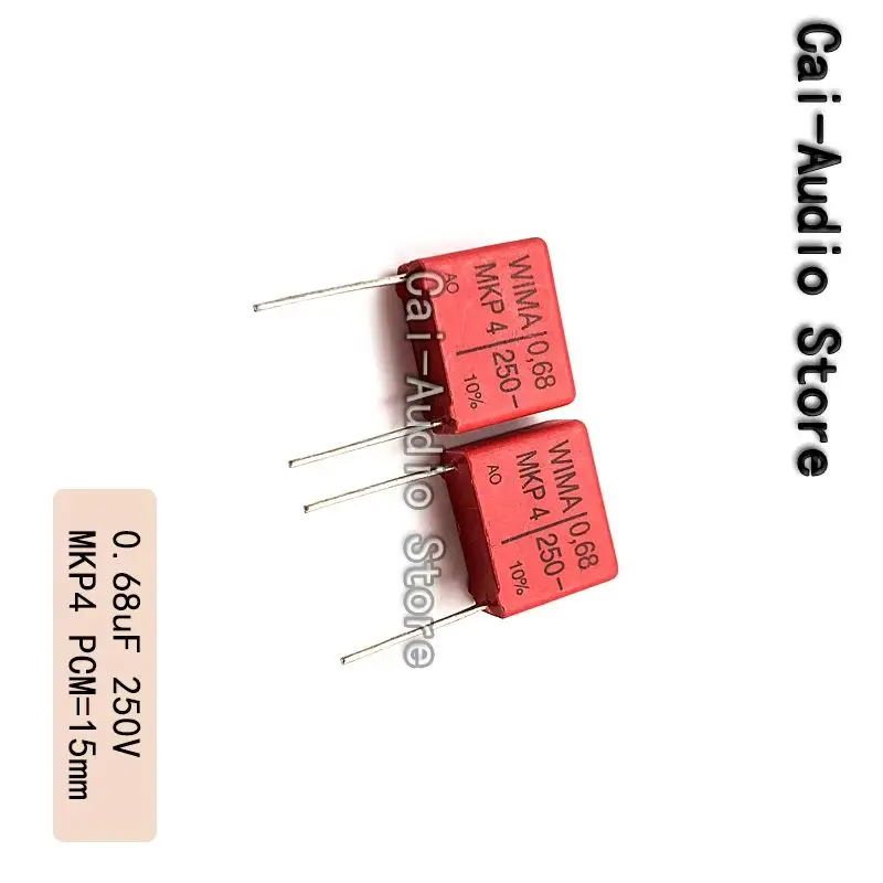 5PCS/10PCS/20PCS/Lot Brand NEW WIMA MKP4 250V 0.68UF 250V0.68UF 684 680NF Film Capacitor 250V684 Pitch 15mm MKP4F036804F00
