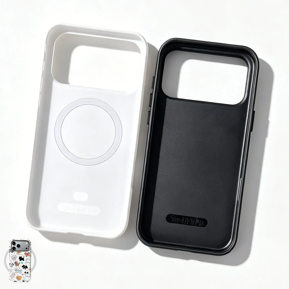 Mosaic‌ Dog Magnetic Phone Case For Oppo Find X8 X8s X9s X6 X7 Pro Ultra 2 in 1 Film Shell Shockproof Bumper Cover