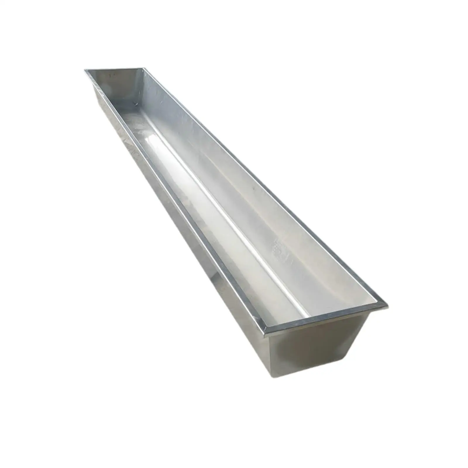 

Goat Feeding Trough Longer and Wider Less Waste Heavy Duty Prevent Spilling Deep Manger for Deer Calf Horse Cattles Cow