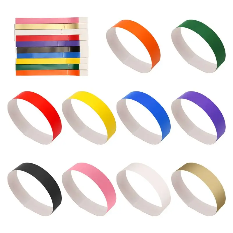 1000-pulseras-de-papel-para-eventos-adecuadas-para-fiestas-pulseras-10-colores-aef7