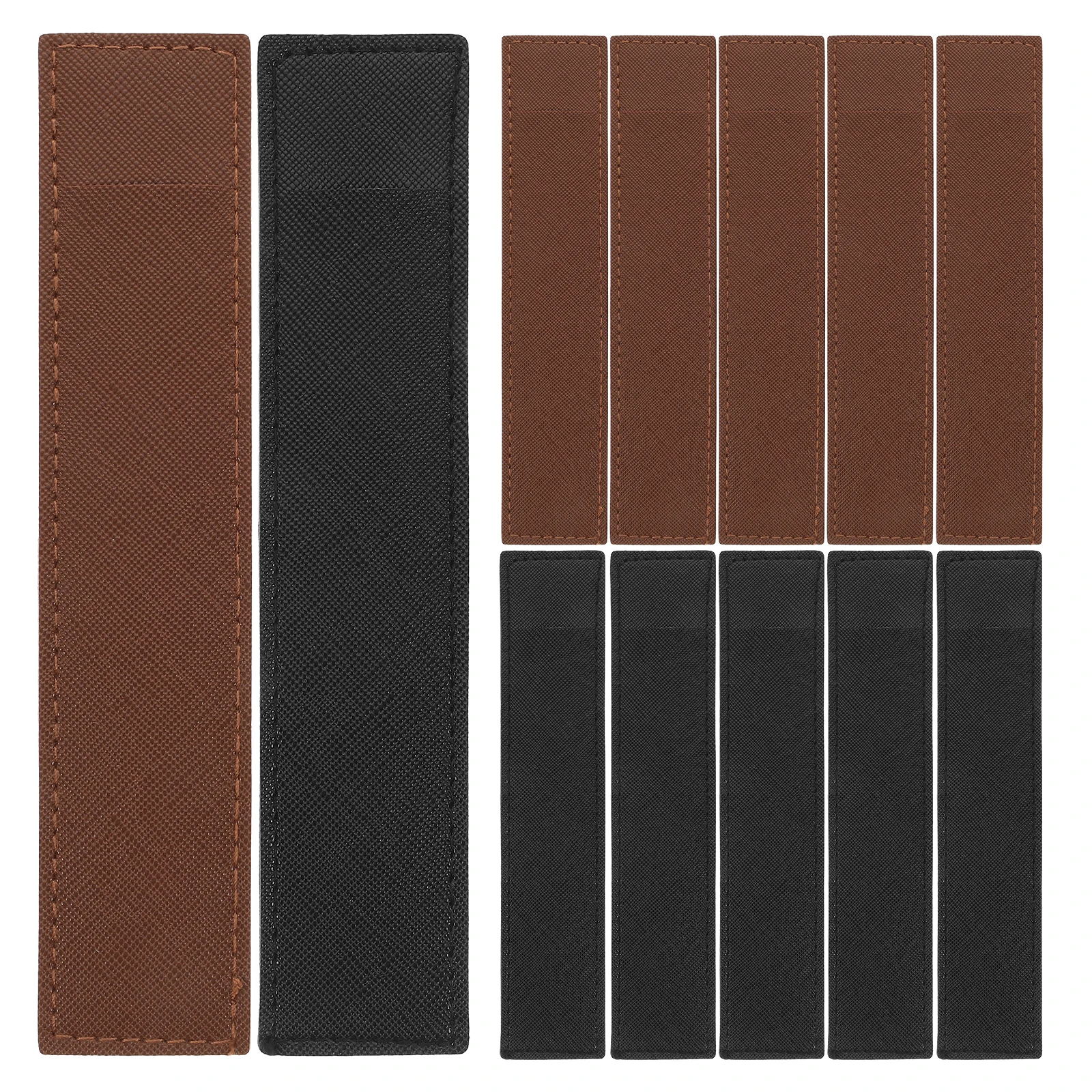 

12 pcs Pen Protection Cover Holder Small Case for Single Pencil Belt Fountain Stationery Office School Travel