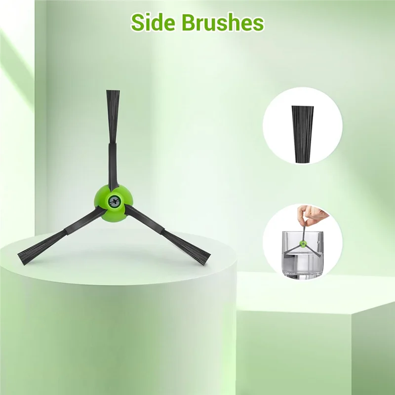 

ABBZ-для Irobot Roomba Combo I5, I5+, J5, J5+, I3+, комплект вакуумных аксессуаров, основная боковая щетка, фильтры Hepa, подушечки для швабры