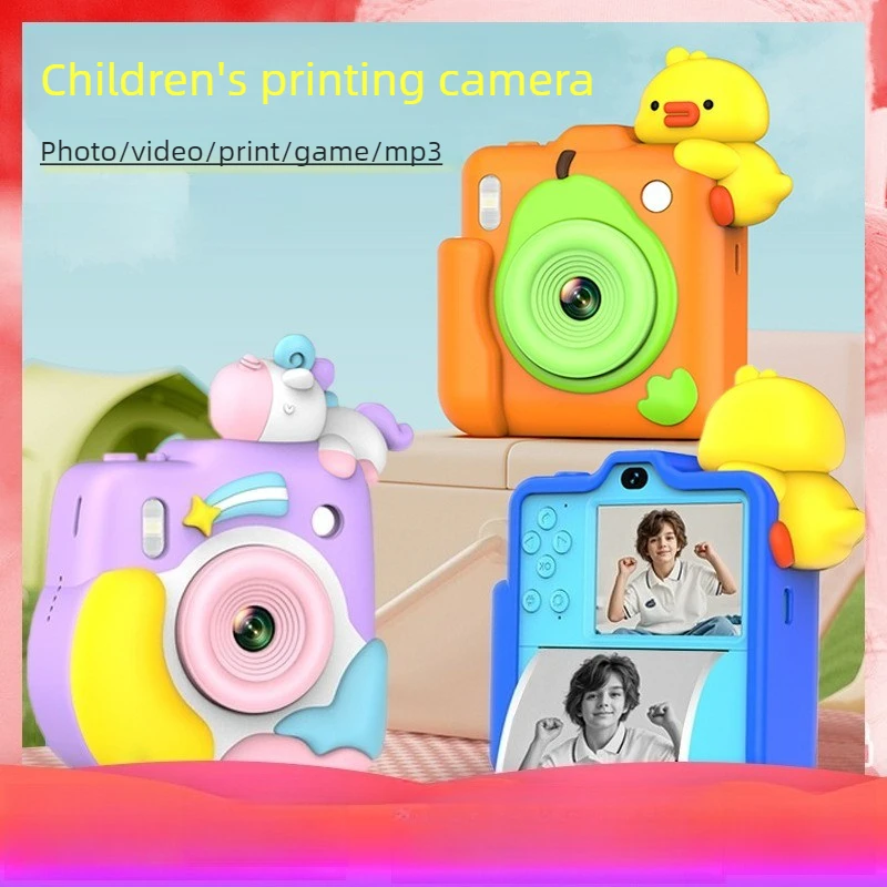 Instant Printing Camera Toy Child Mini Portable Printer Function Boys Girls Creative Toys Children Birthday Souvenirs Gift