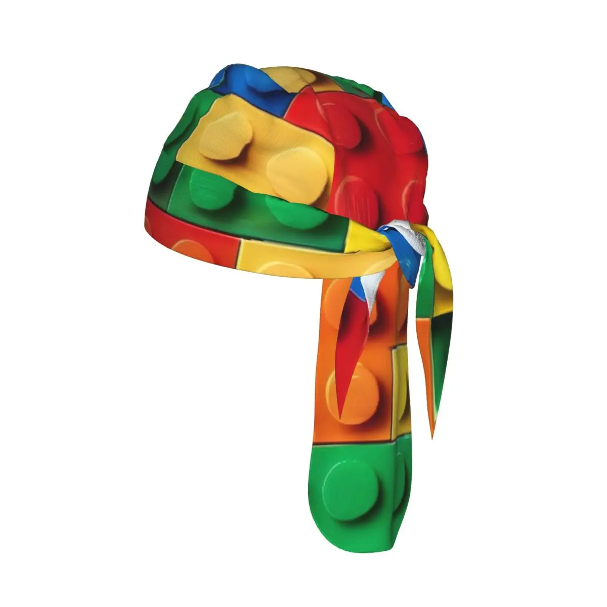 

Быстросохнущая шапка-бини в стиле пиратской шапки, красочная, с рисунком строительных блоков, спортивная кепка для велоспорта, походов, кемпинга, головной платок, бандана