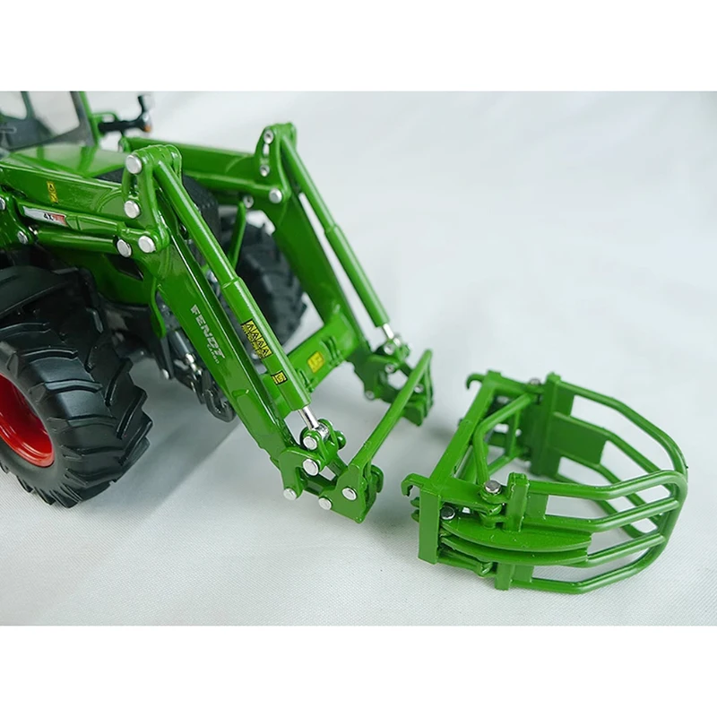 

USK Diecast 1:32 Scale Fendt 313 Vario Bale Grapple Tractor Alloy Engineering Car Model Collection Souvenir Ornament Display