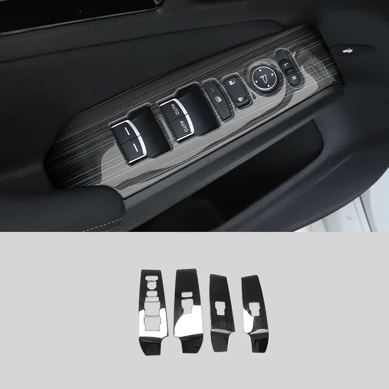 stainless steel car window switch panel trims for honda civic 11th 2021 2022 2023 2024 decoration accessories trim styling auto