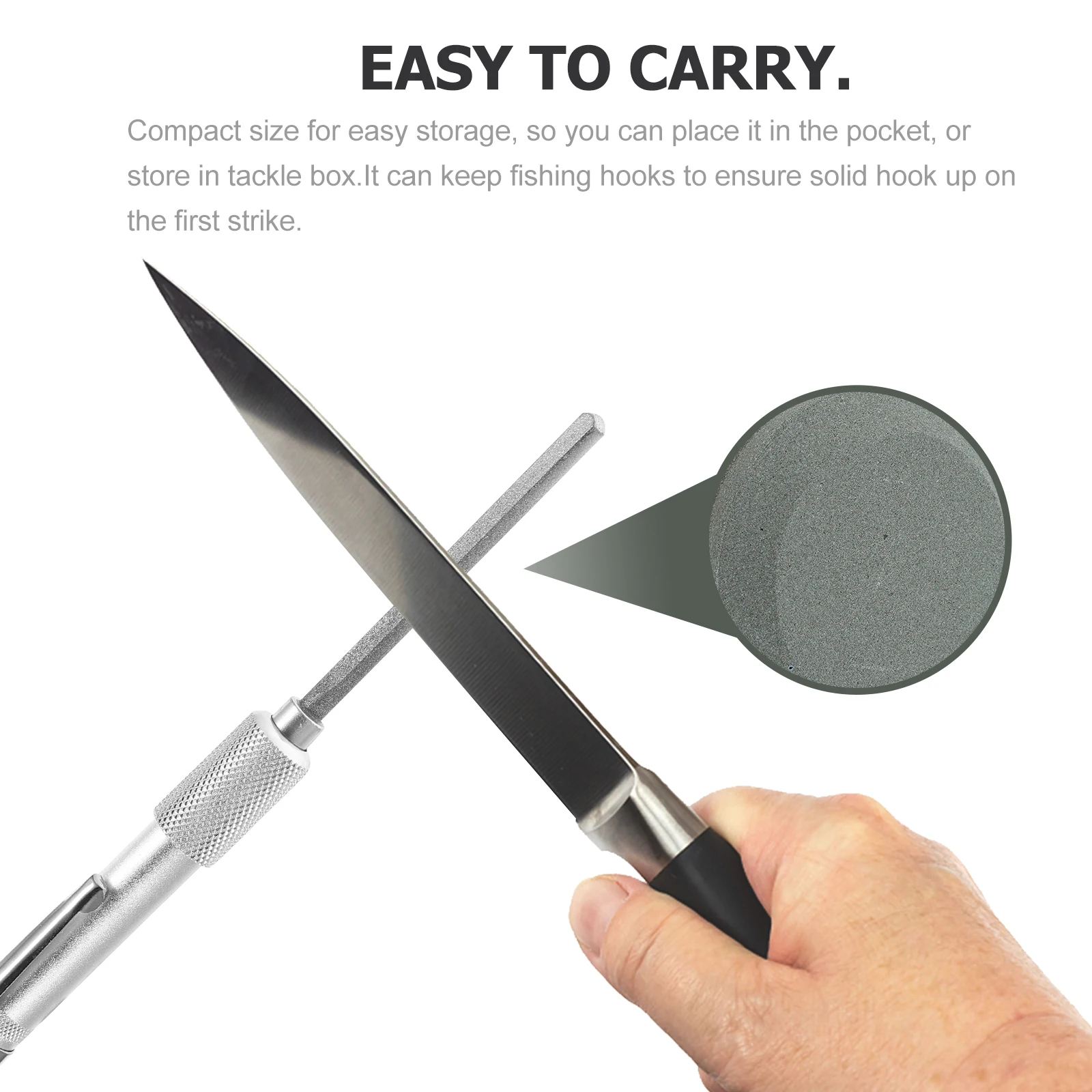 

Portable Fishing Hook Sharpener Pen Small Size Sharpening Stone for Tackle Box Gift Idea Fishing Gear Maintenance Tool