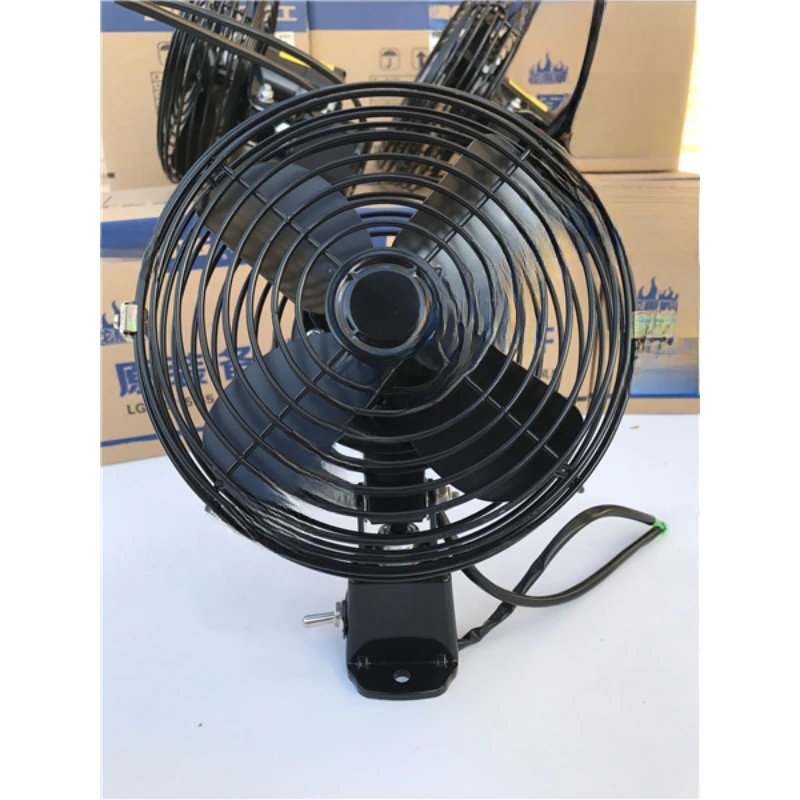 For Lonking loader cab 24V6 inch electric fan (metal material) Liugong XGMA temporary forklift