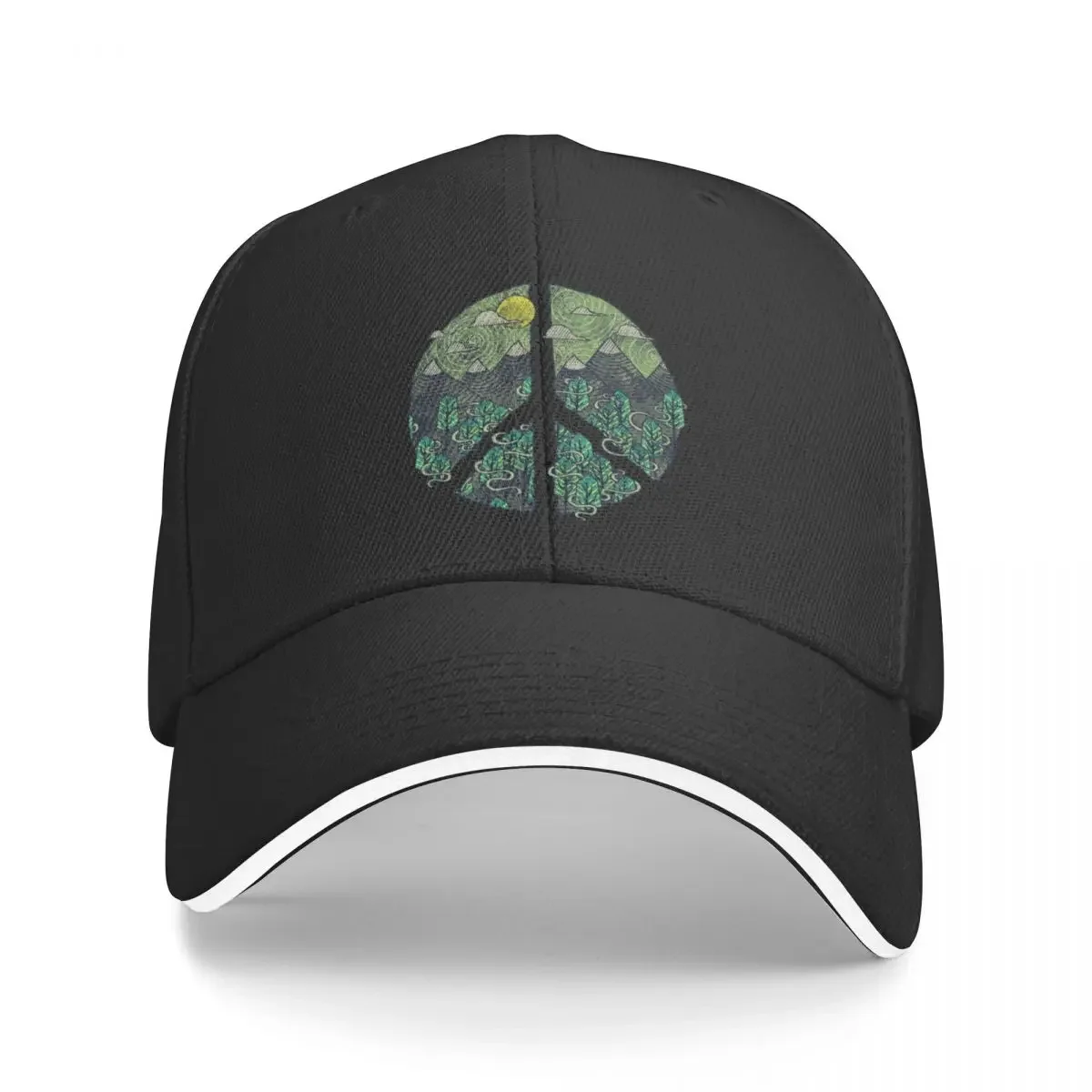 

Peaceful Landscape Baseball Cap Vintage Dropshipping Luxury Cap Women's Golf Clothing Men's