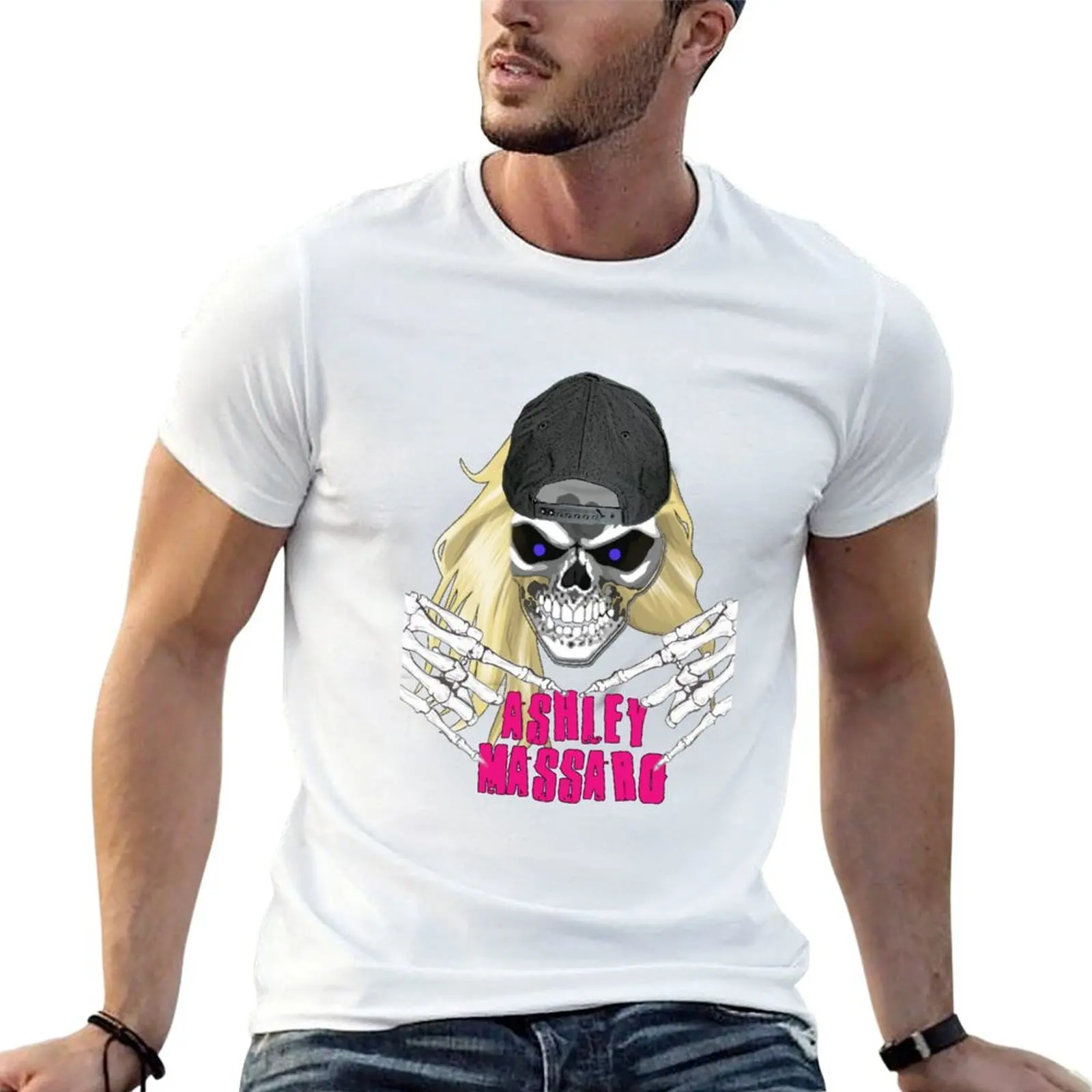 Ashley Skull T-Shirt Independence Day Short Sleeve T-Shirt