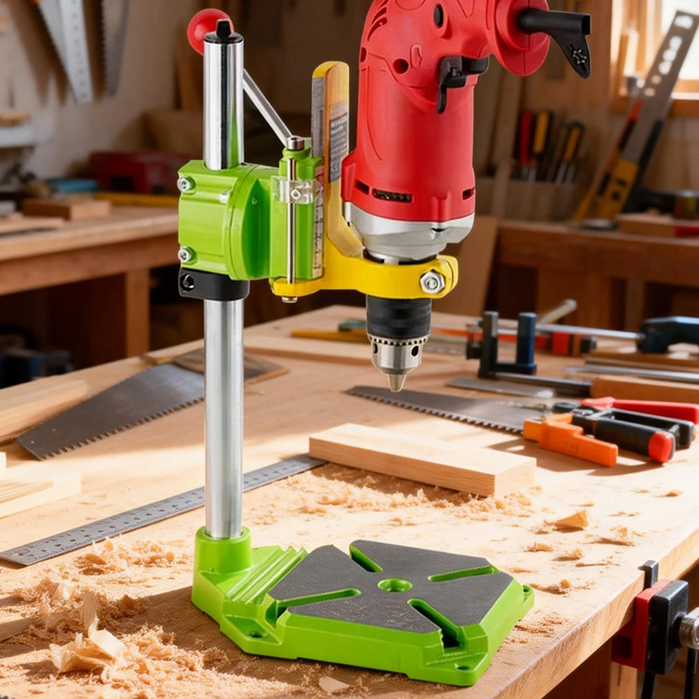 

Высокоточный стенд для настольного сверлильного станка BG6117 / кронштейн для мини-электродрели с поворотом на 90 градусов, фиксирующая рама, зажим для верстака