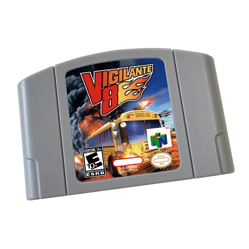 N64 Game Card Cartridge Console US- und EU-Version – VIGILANTE 8