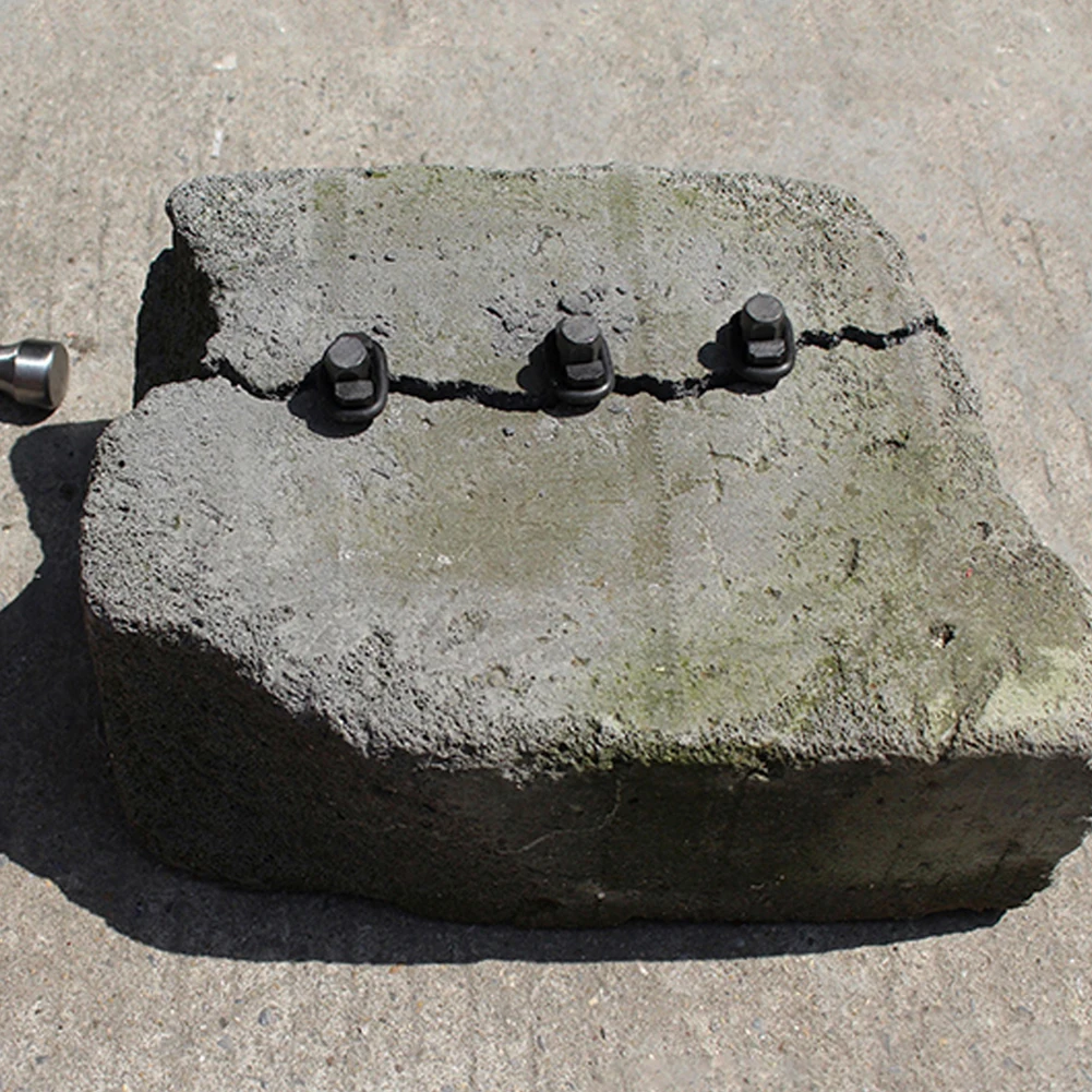 Ferramenta divisores de pedra de rocha, acessórios de cunhas, barra de aço ondulado para pedra, granito, mármore, concreto