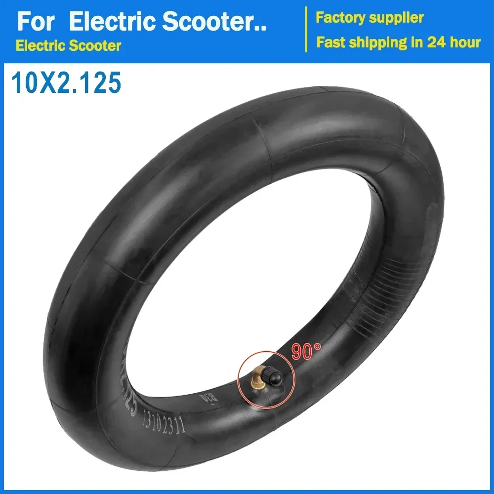 10x2.125 Inner Tube Tyre Curved Mouth 10 Inch Wheel Rubber for Electric Scooter Balancing Car 10*2.125 Camera Bent Valve Tire