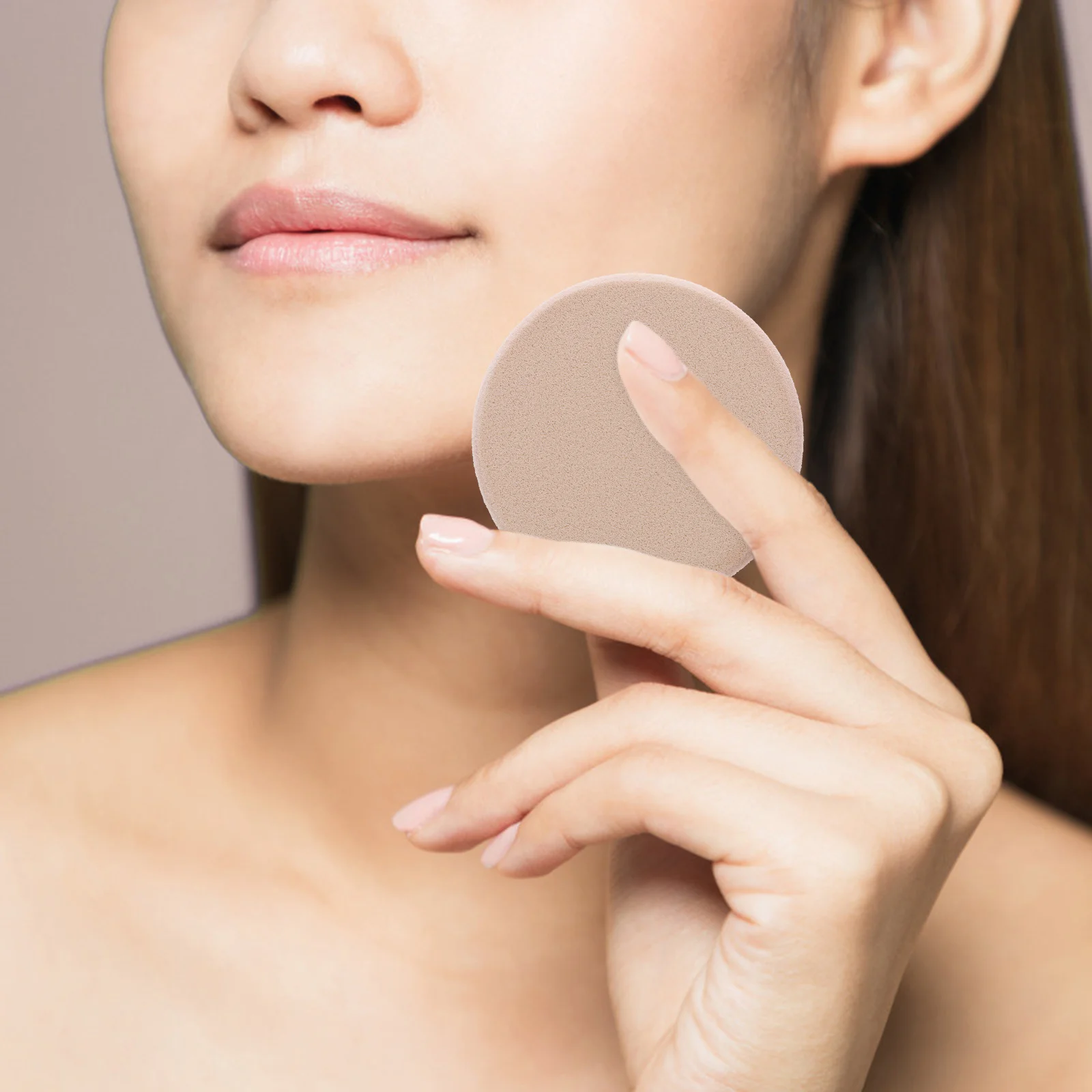 2 stuks poederdoos make-up spons blender voor foundation concealer gezichtsbladerdeeg spons compacte gezichtspoederdons