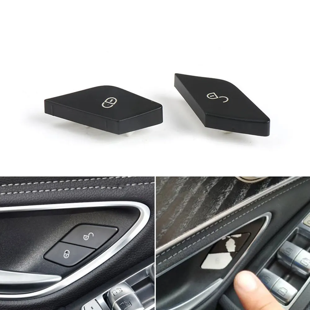

LHD RHD Central Door Lock Switch Button Cover Car Door Lock Unlock Switch Button Trim Cover for Mercedes C GLC Class W205 W253