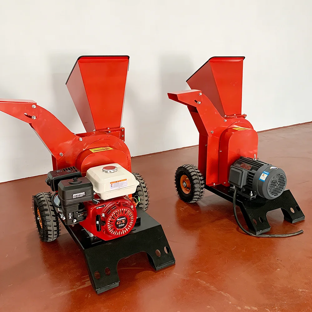 2025 Bestselling 50mm Diesel Wood Chipper Heavy Duty Garden Shredder Essential Wood Chip Machine for Forestry Farm view 3