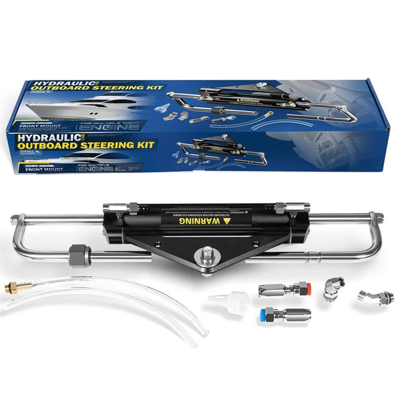 

150HP Hydraulic Outboard Steering Cylinder Kit Replaces for Seastar HC4645H, Fits for Yamaha Single Outboard up to 150HP