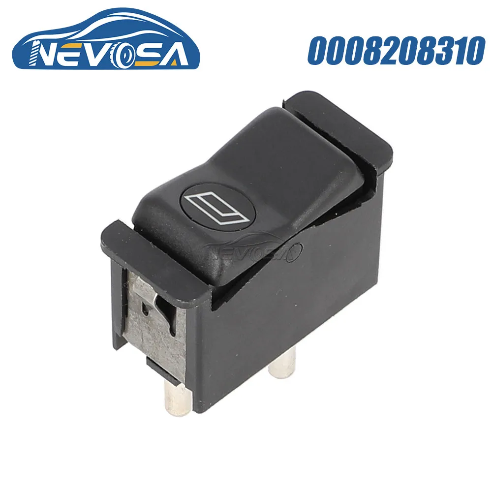 

NEVOSA 0008208310 For Mercedes R107 380SL 560SL APA Car LHD Front Left Power Window Switch Single Button 0028203510 A0008208310