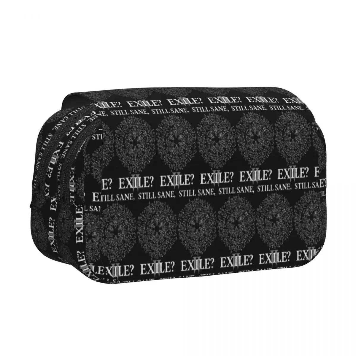 Path Of Exile 2 Still Sane Exile Pencil Case Pen Holder Hard Shell Leather Large Storage Pen Box Pencil Bag for Students Gifts