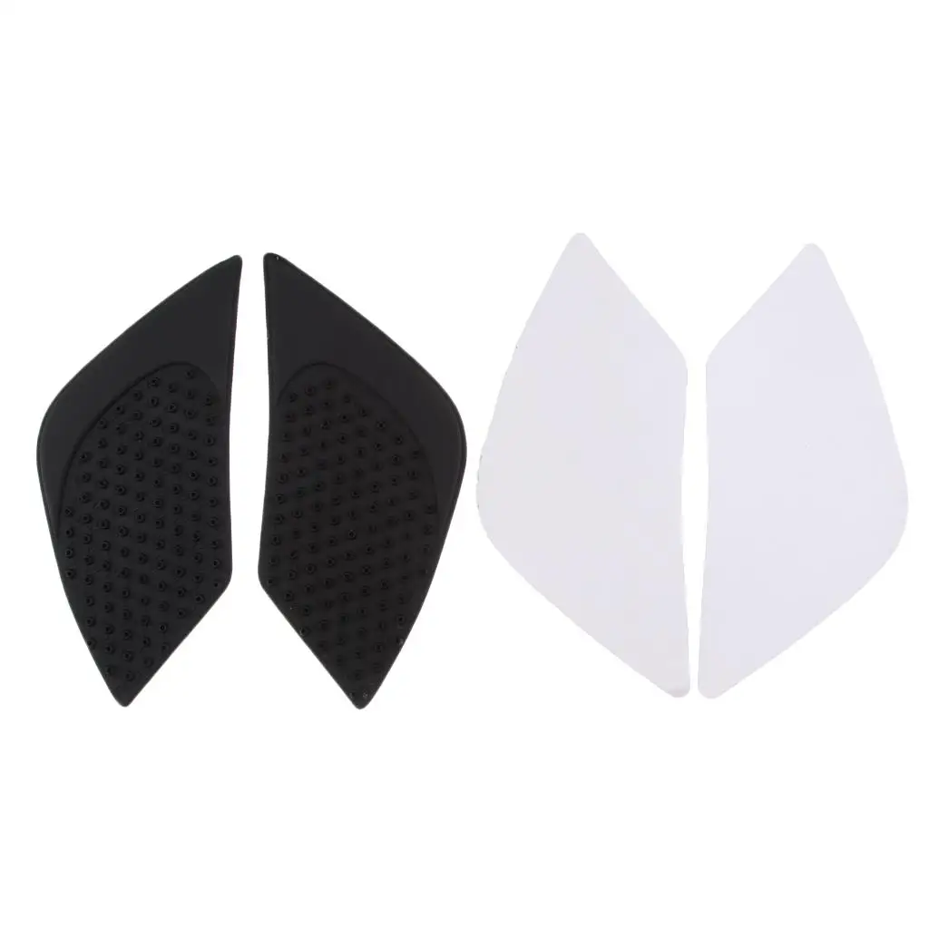 2Pcs Black Motorcycle Tank Traction Pads Decal for BMW R1200R 2015-2017